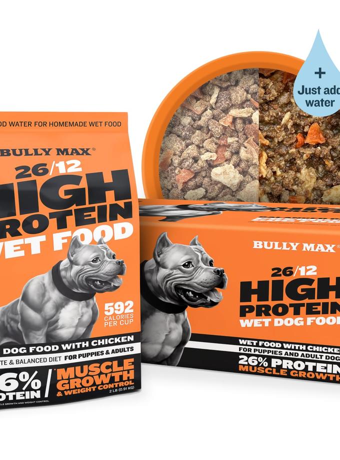 Bully Max 26/12 High Protein Wet Dog Food 10 Count Multipack For Sale