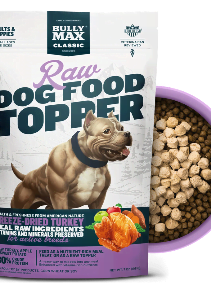 Freeze-Dried Raw Dog Food Toppers Turkey Flavor Free shipping