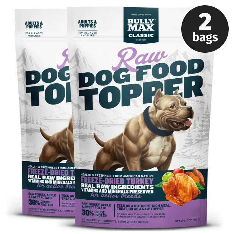 Freeze-Dried Raw Dog Food Toppers Turkey Flavor Free shipping